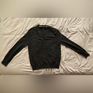 Banana Republic Silk Cotton and Cashmere Black Cardigan